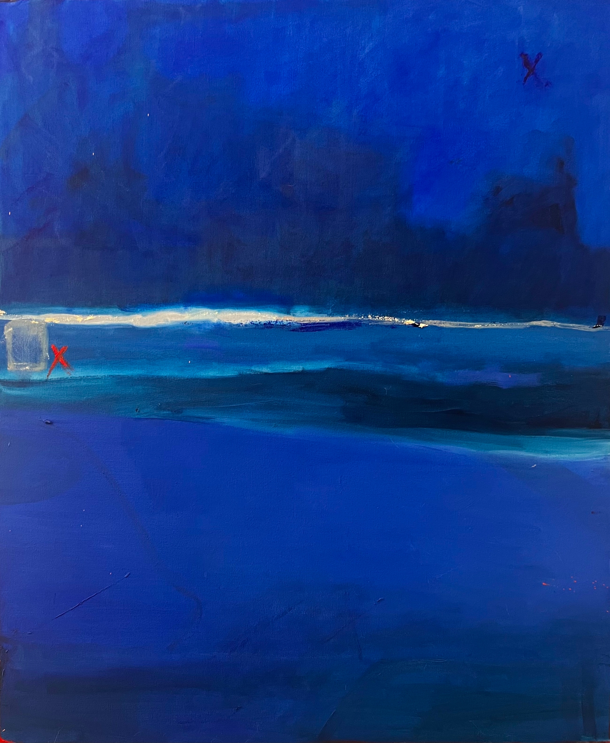 Untitled Blue X
